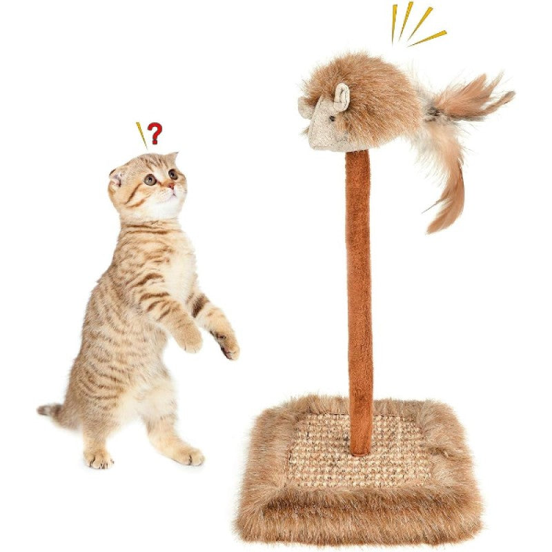 Ses Çıkaran Fareli Kedi Tırmalama Tahtası